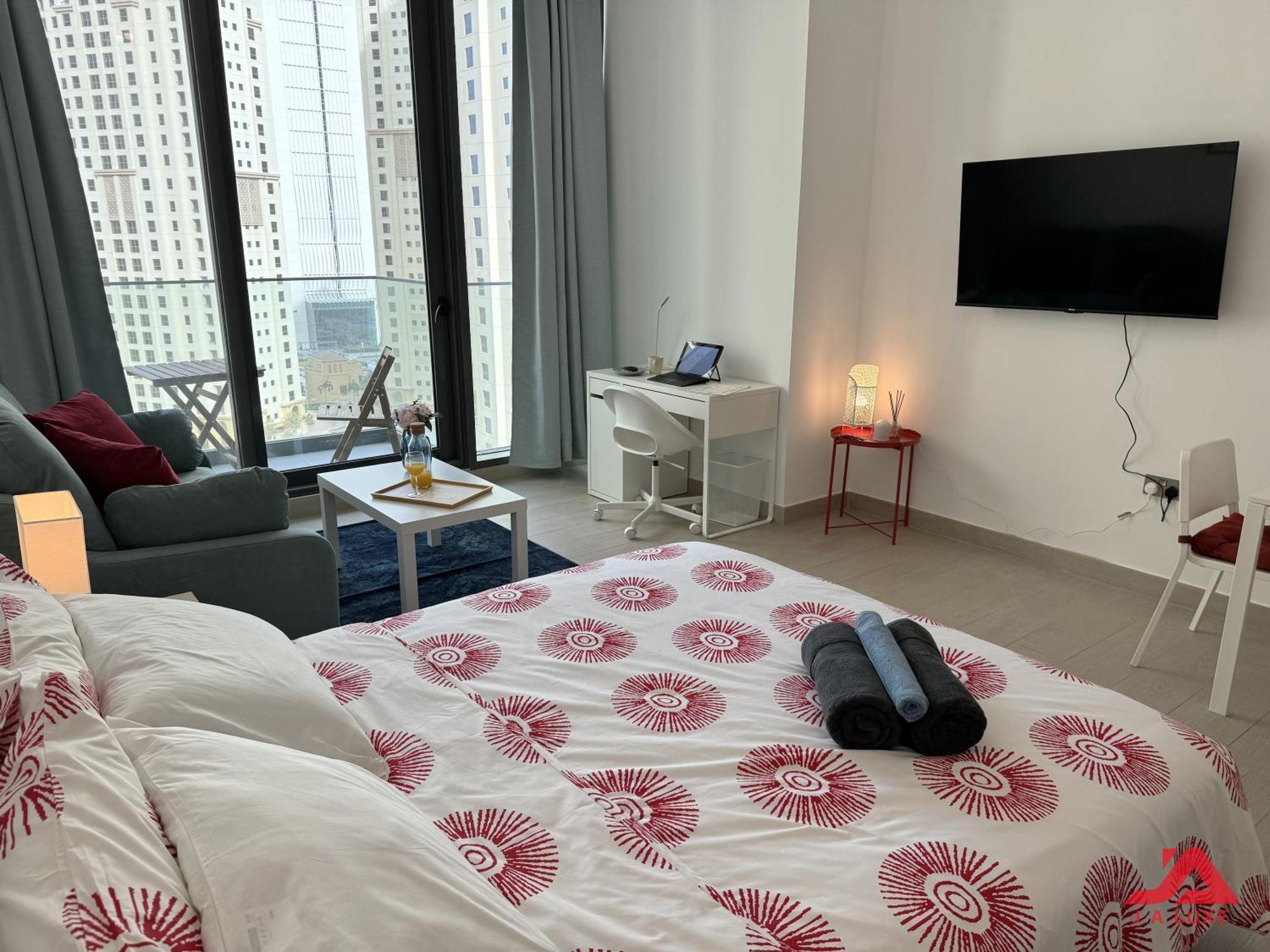 Daire Cozy Sea View Apt In Liv Tower, Marina Cozy Marina & Sea View Apt In Bay Central Tower With Modern Gym & Pool, Steps To Jbr Beach & Metro