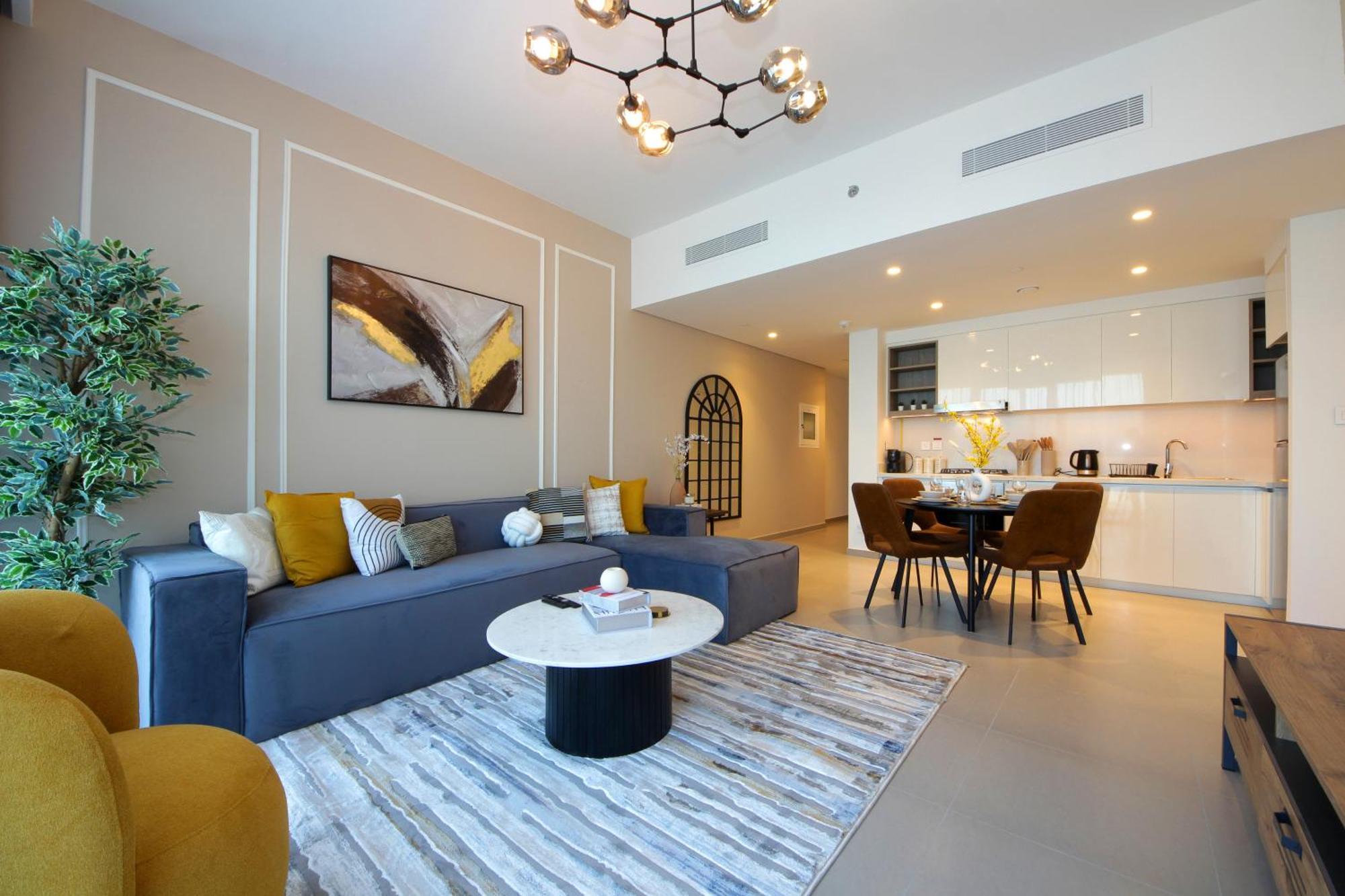 Rh -skyline Serenity, High-floor Oasis In Downtown, 8 Mins Walk To Burj Khalifa Dubai