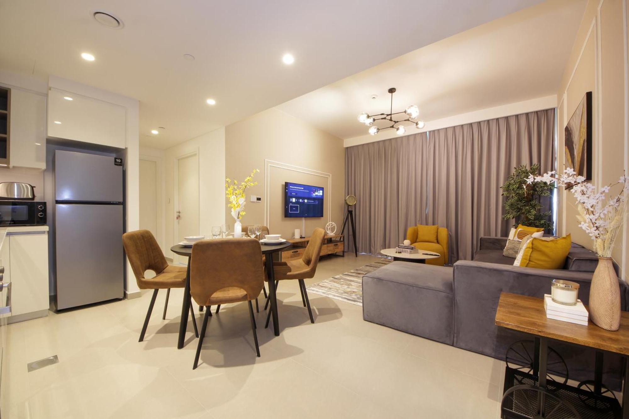Rh -skyline Serenity, High-floor Oasis In Downtown, 8 Mins Walk To Burj Khalifa Apartment