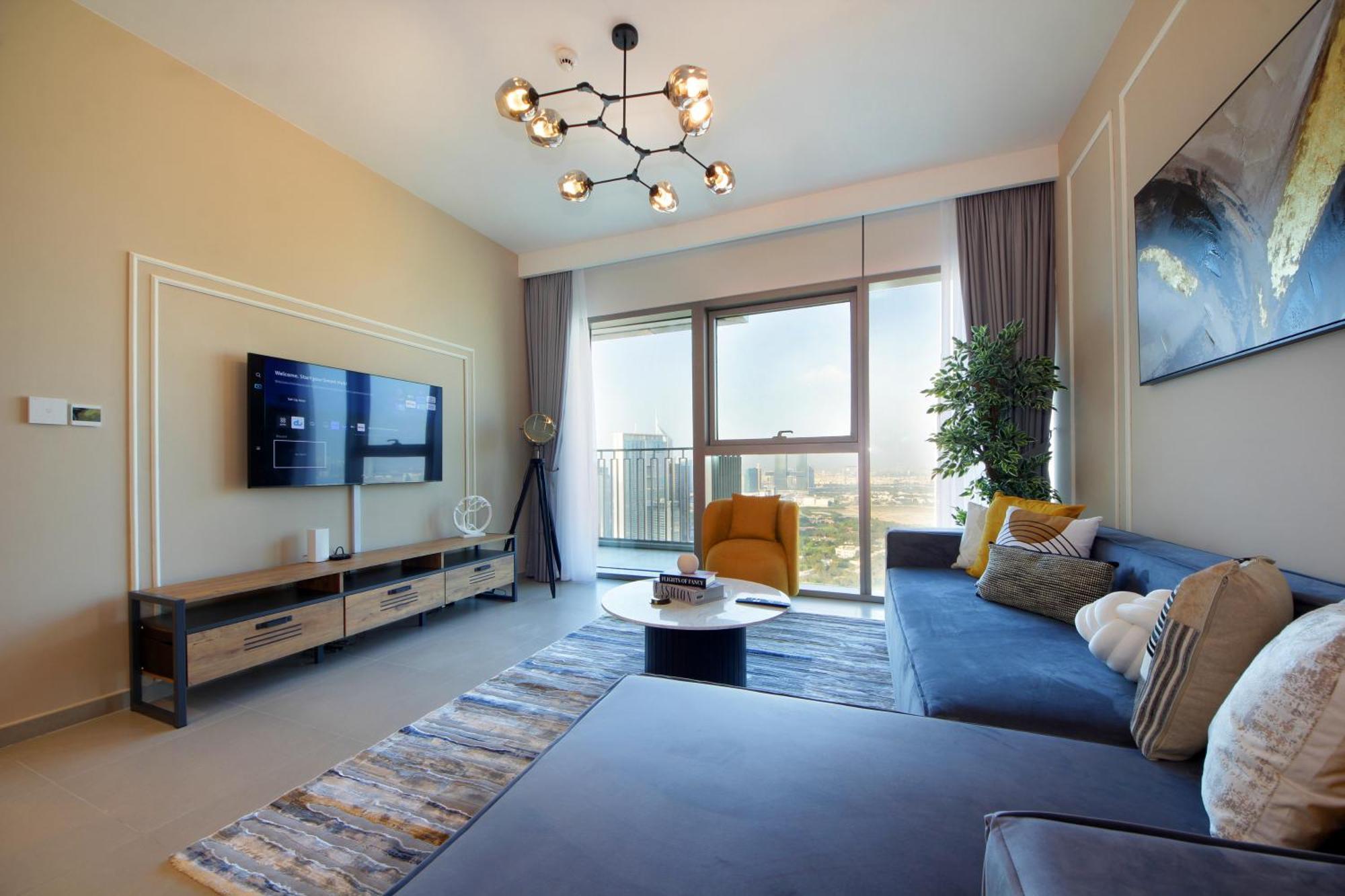 Rh -skyline Serenity, High-floor Oasis In Downtown, 8 Mins Walk To Burj Khalifa Apartment *