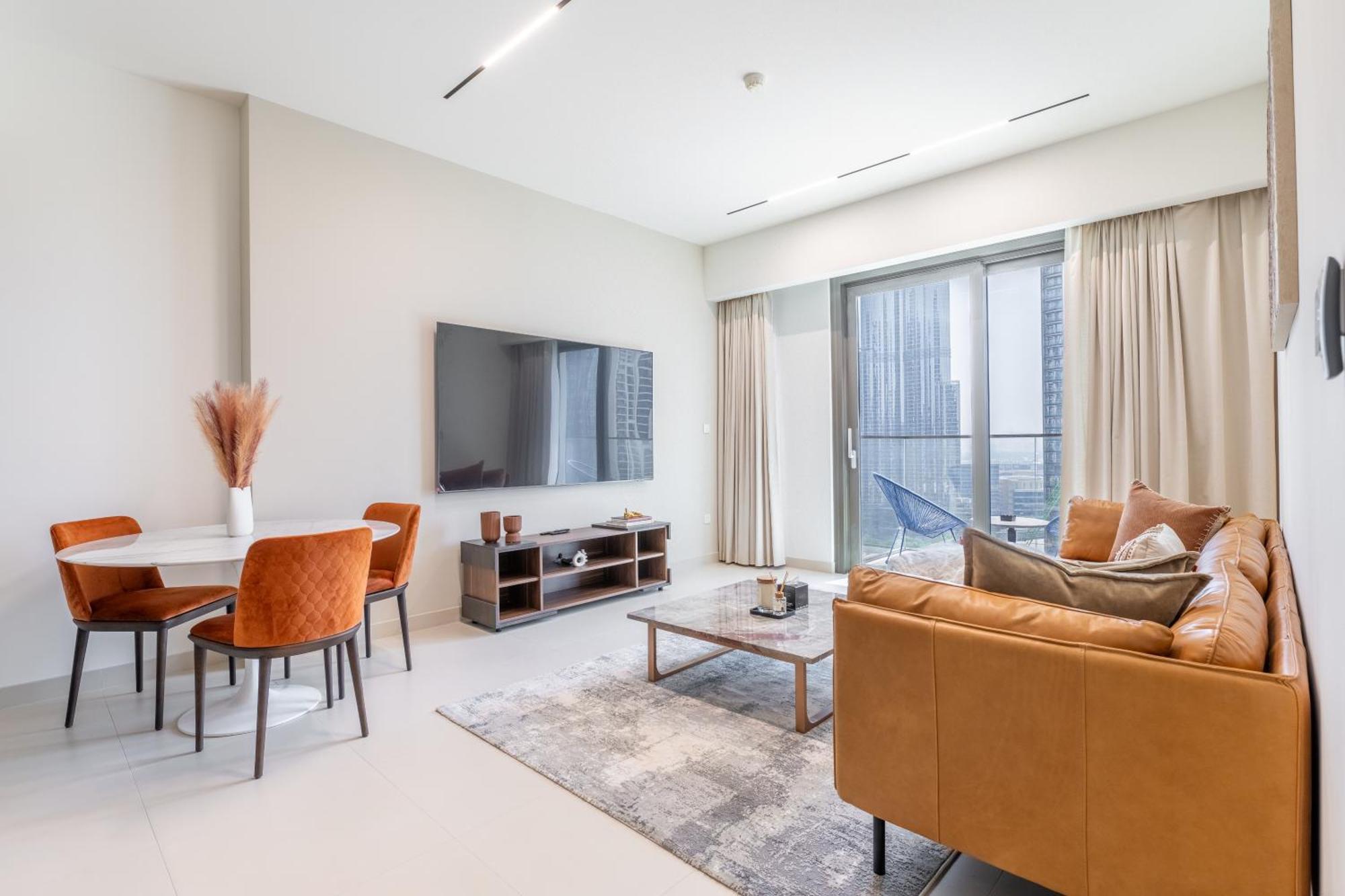 Stylish 3br Maid's In Burj Crown With Burj Khalifa View Daire Dubai