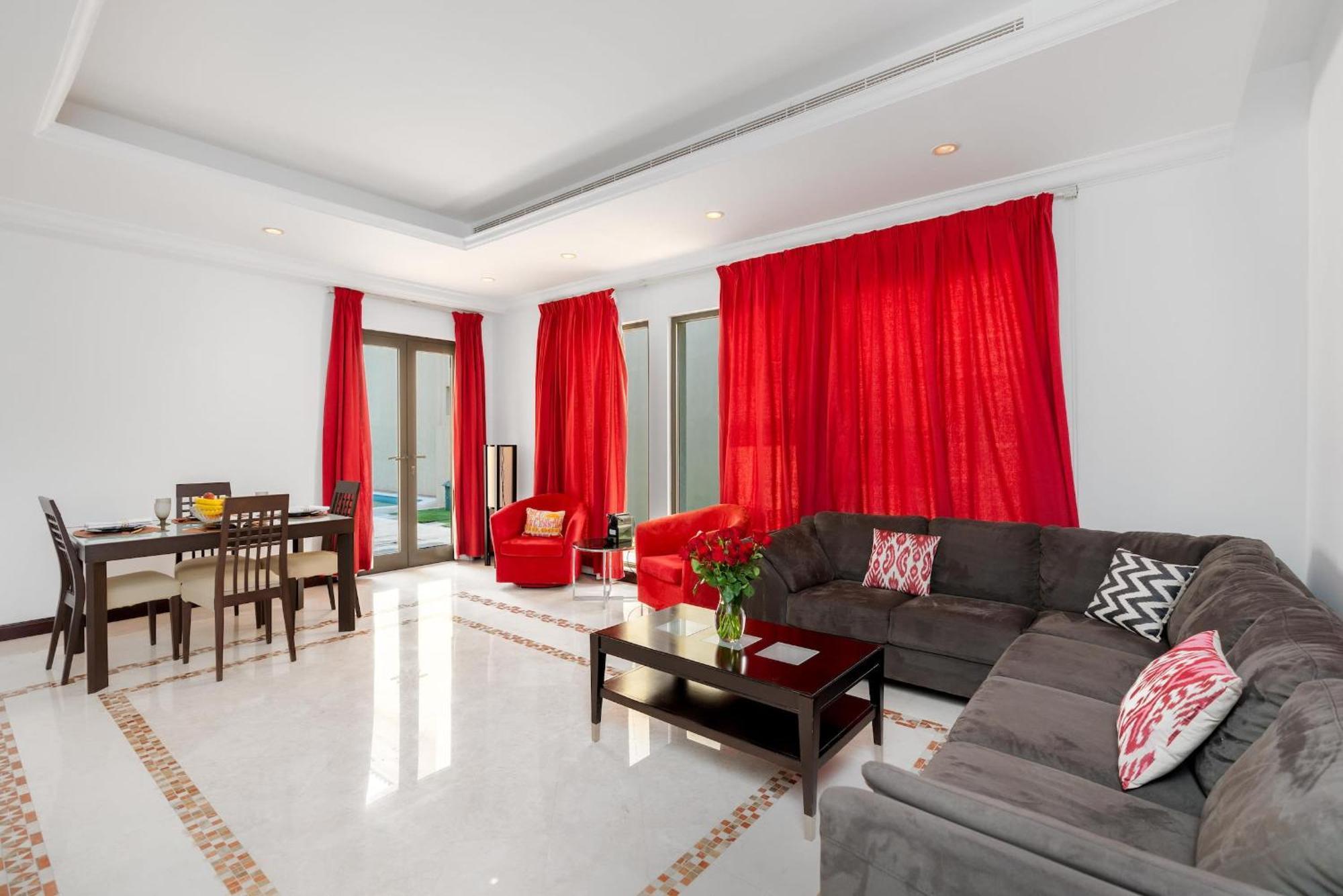 Palm Jumeirah - 4br - Private Beach - Cityapartmentstay Casa de férias