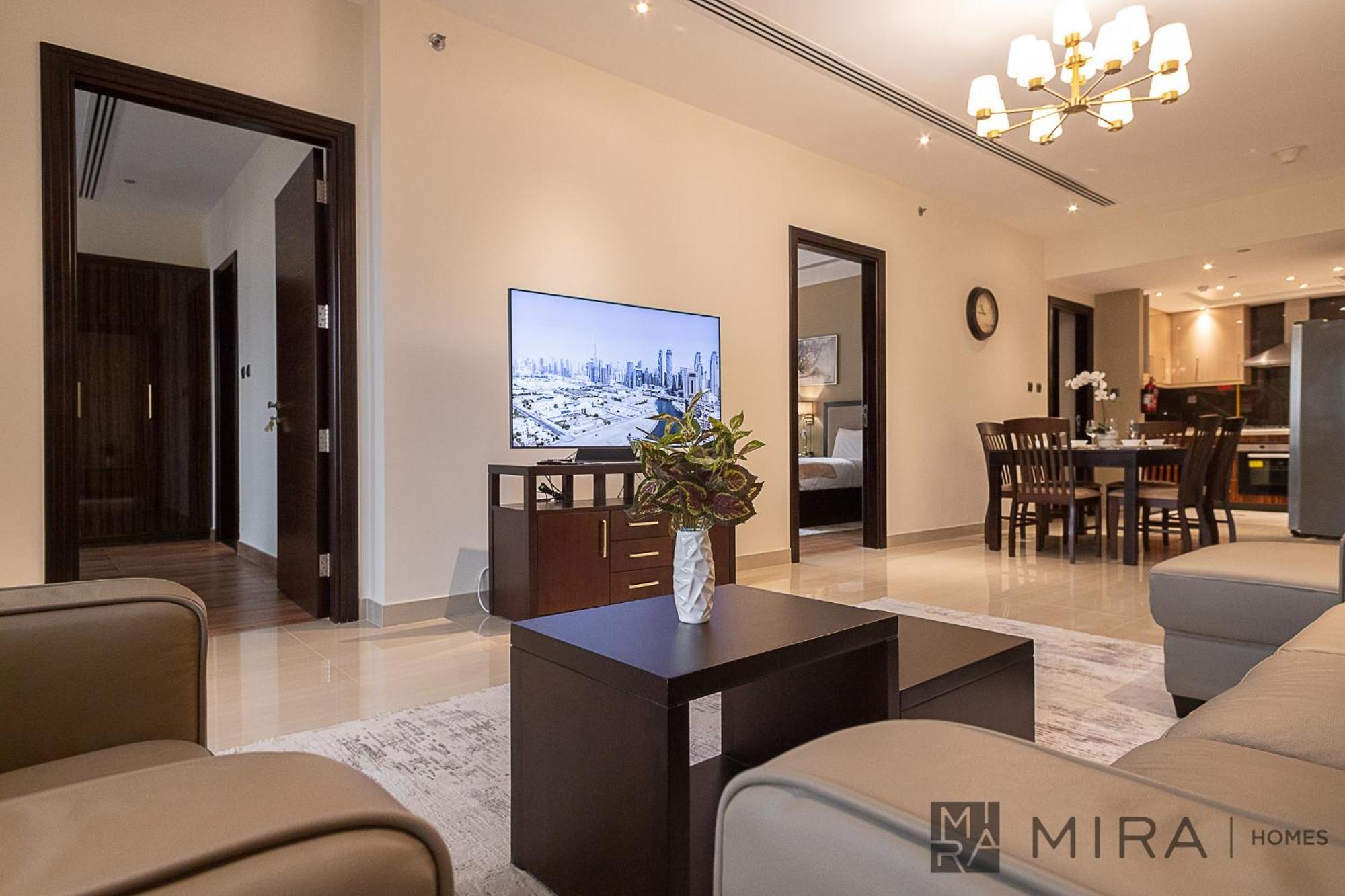 Apartment Mira Homes - Spacious And Cosy 3 Bedroom With Burj Khalifa View Dubai