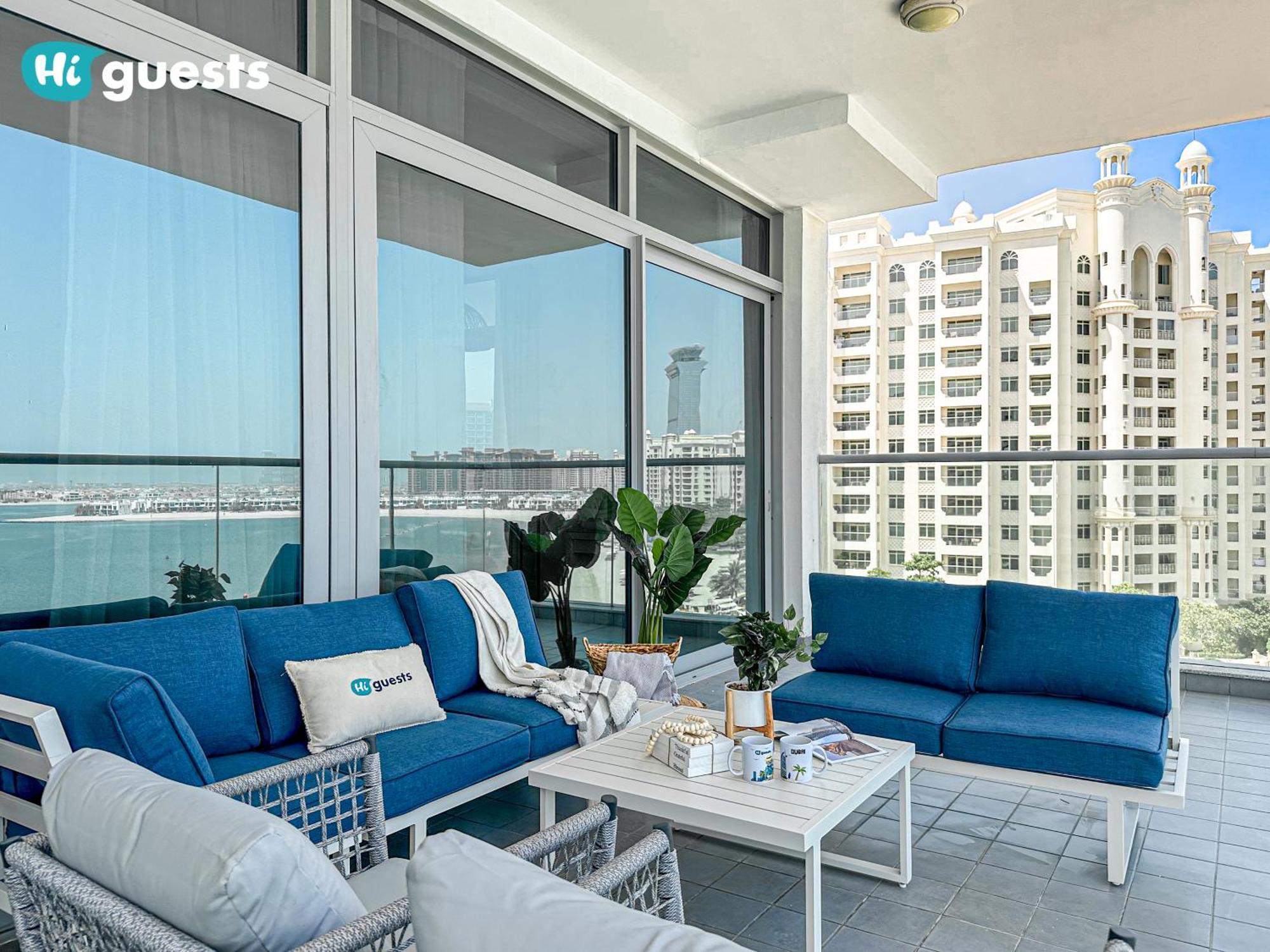 Apartment Higuests - Premier Beachfront Stylish 2br Maid Dubai