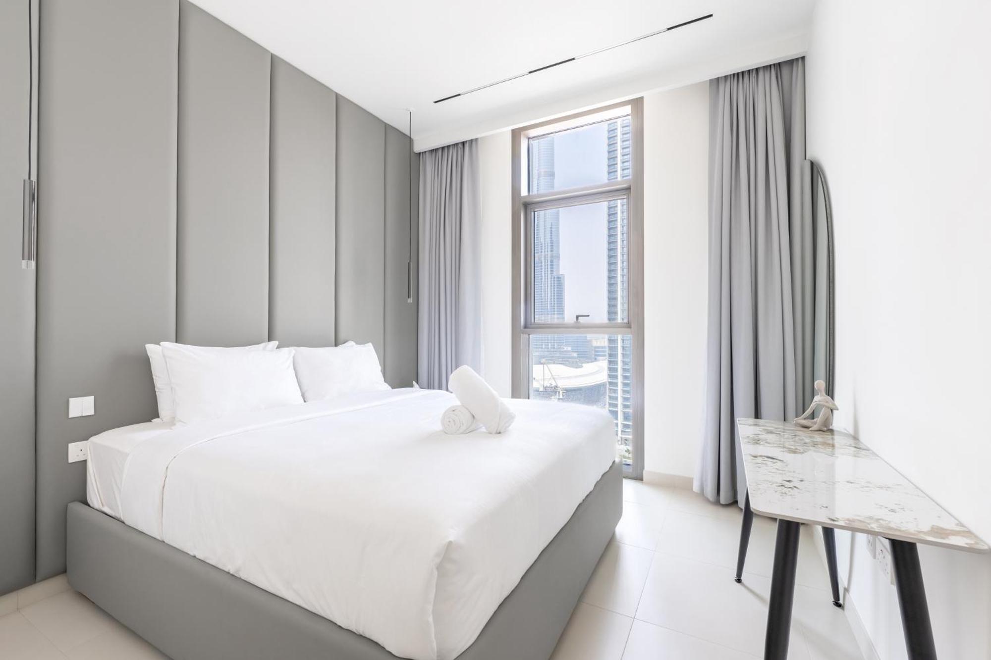 Daire Stylish 3br Maid's In Burj Crown With Burj Khalifa View