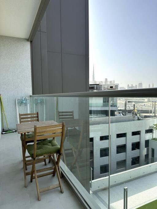 Modern Sobha Building Partial Burj Khalifa View *