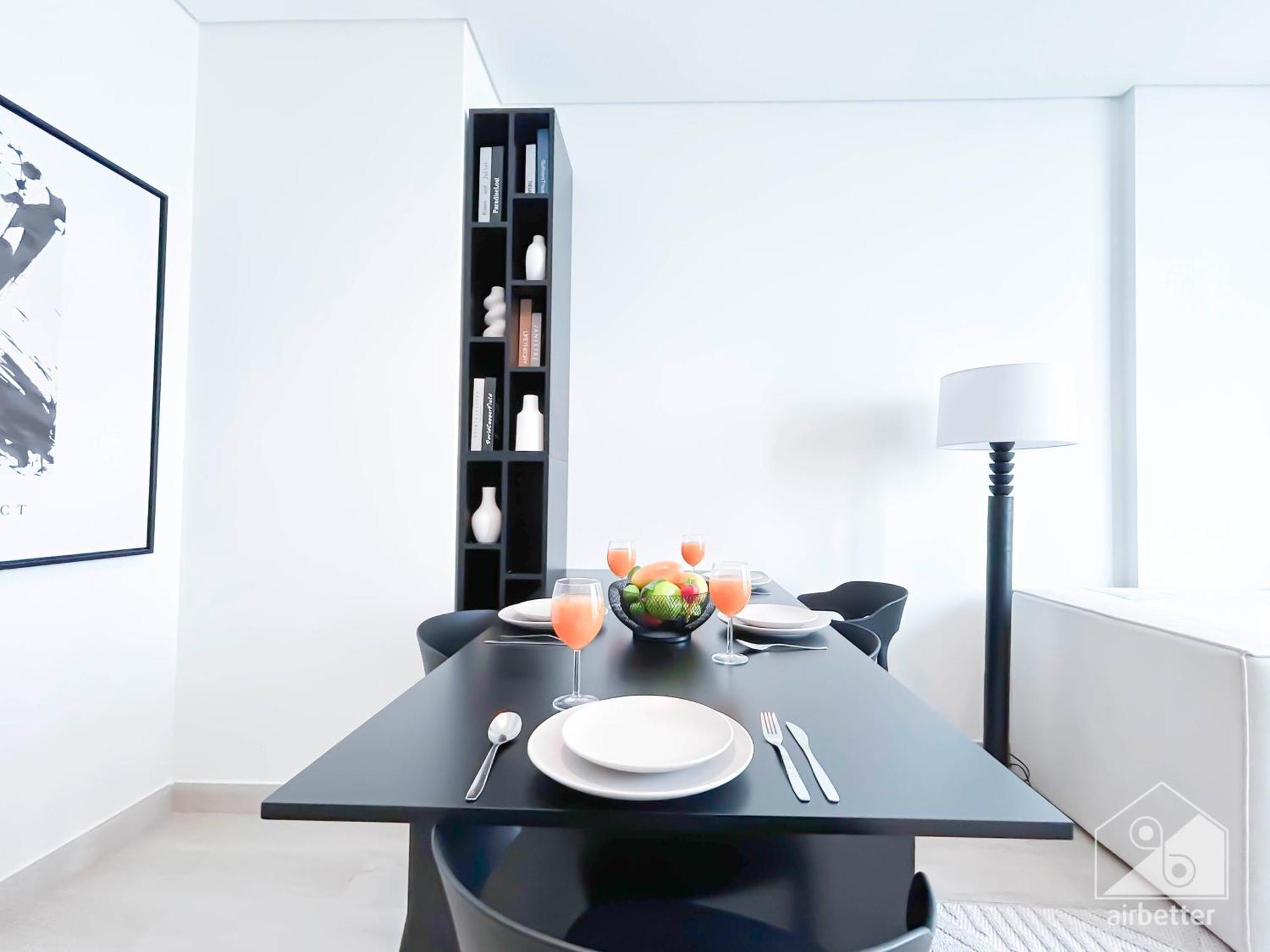 Cozy 1br With Balcony & Views In Azizi Fawad Apartment