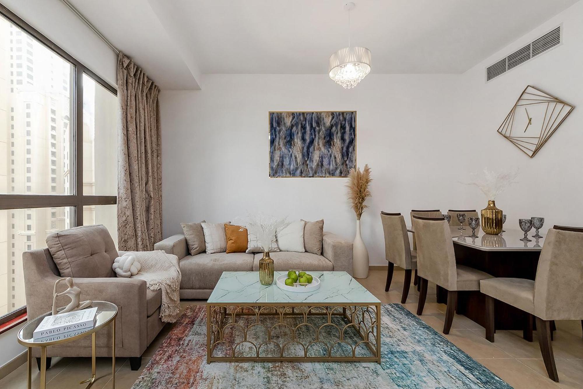 Apartment Beautiful 2br 2 Min Amwaj Jbr Dubai