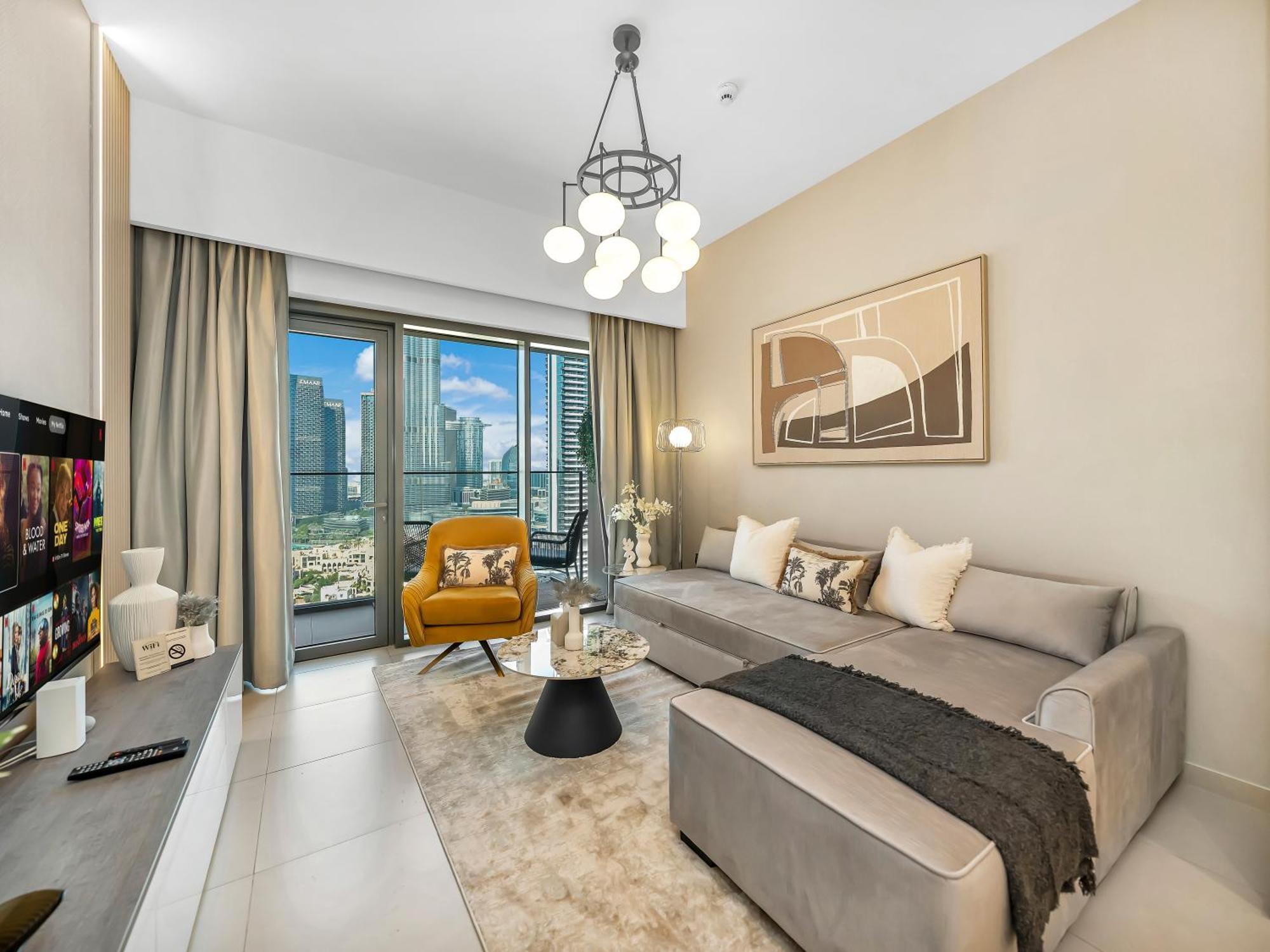 Apartment Smartstay At Burj Royale - Full Burj Khalifa View - Brand New Luxury *