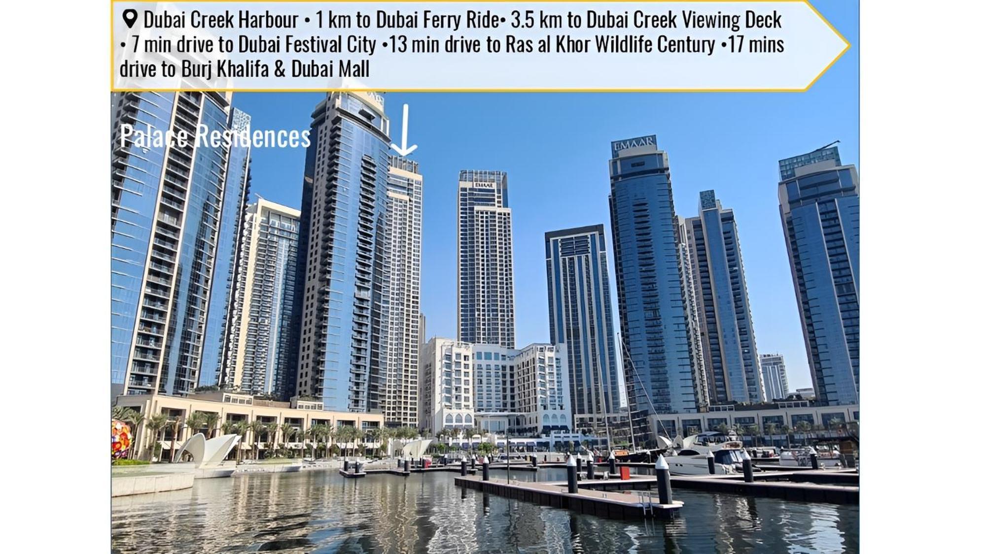 Palace Creek Harbour 1 Bd * Dubai