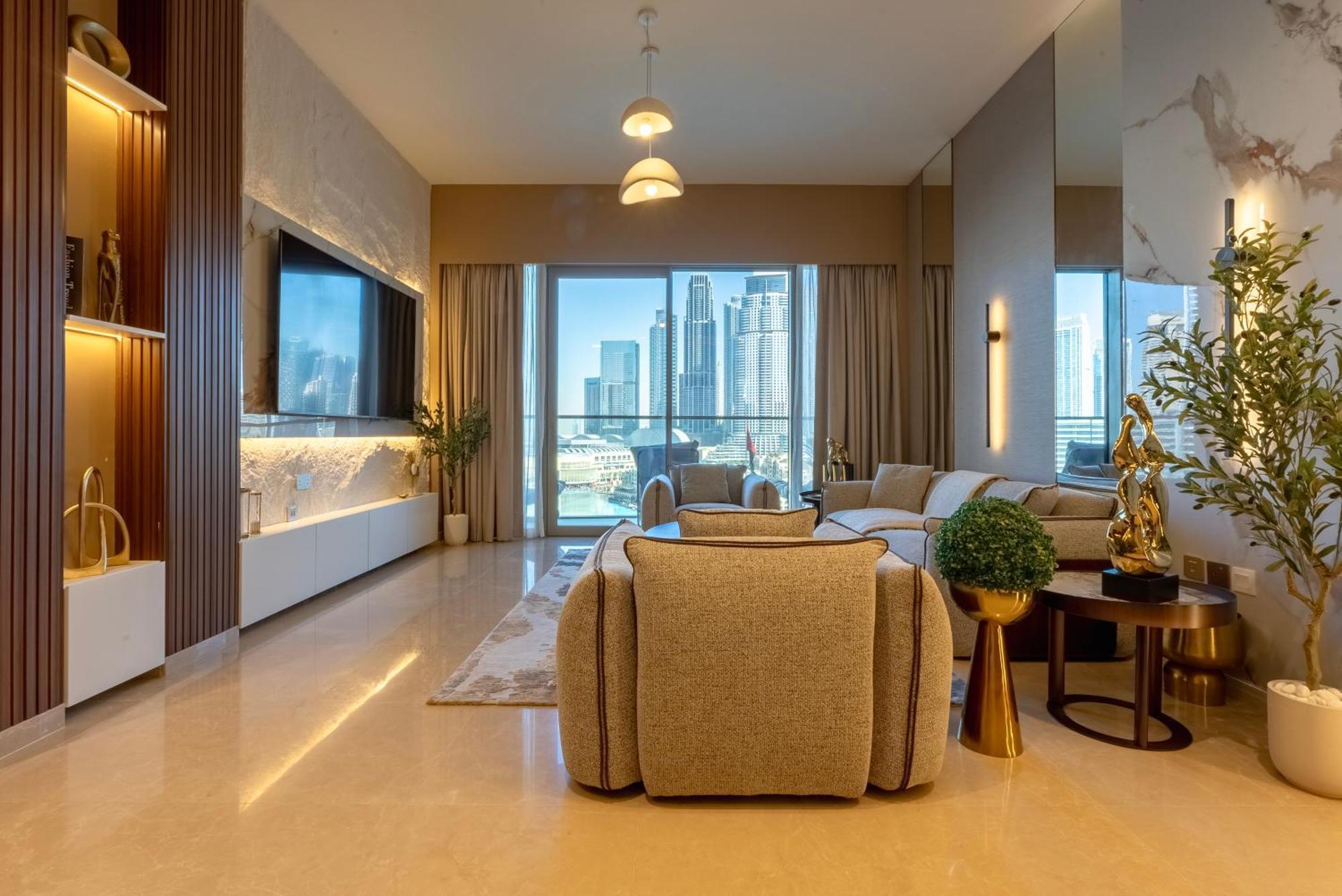 Downtown Luxury - Stunning Burj Khalifa & Fountain Views - 5 Minutes Walk To Mall Apartment Dubai