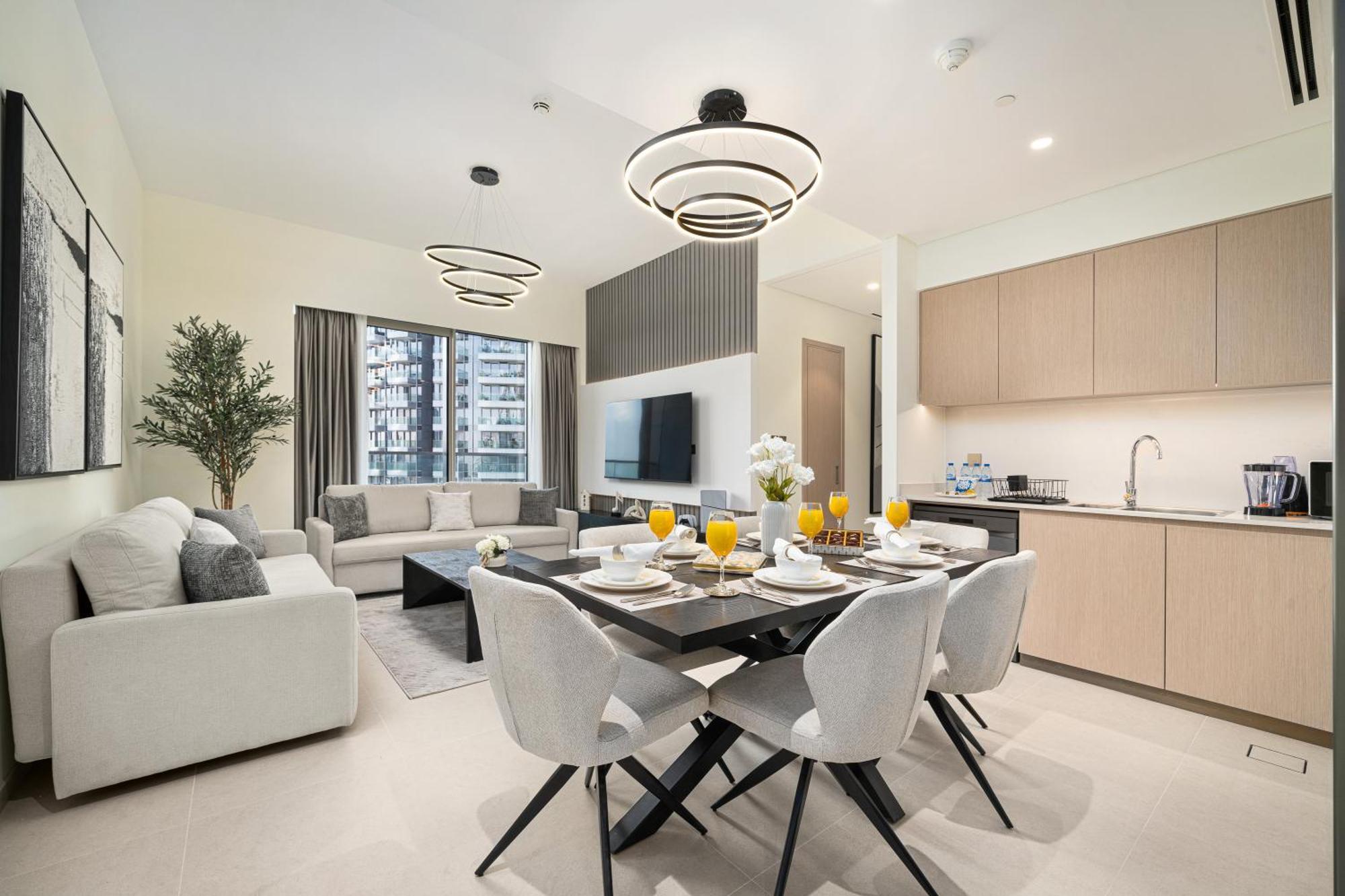 Luxe Living At Grande Signature - Burj Khalifa And Sea Views - Brand New Apartment